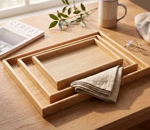Bamboo Tray Set 3pcs