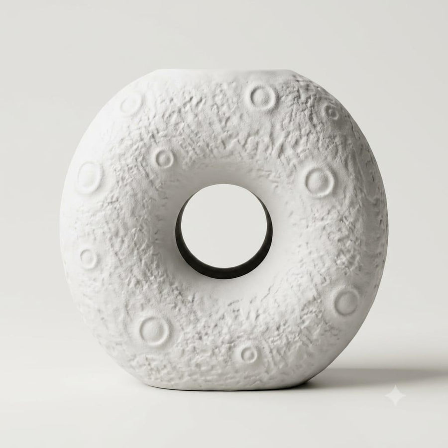 DONUT WHITE VASE