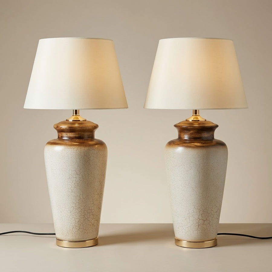 Luxury Ceramic Lamp Pair(1.5fts)
