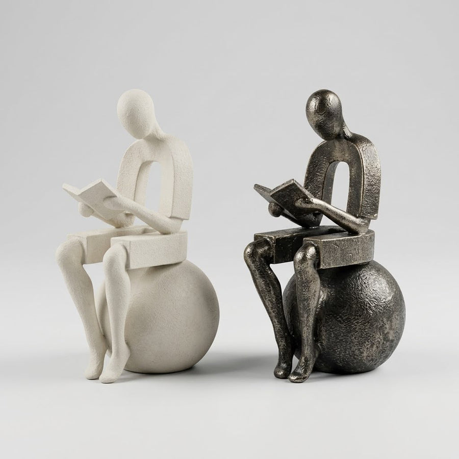 Book Reading Sculpture