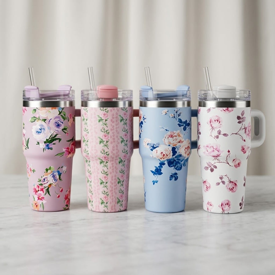 Cute Floral Tumblers