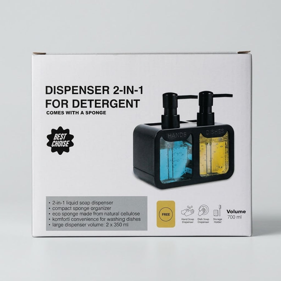 Soap Dispenser 2-In-1