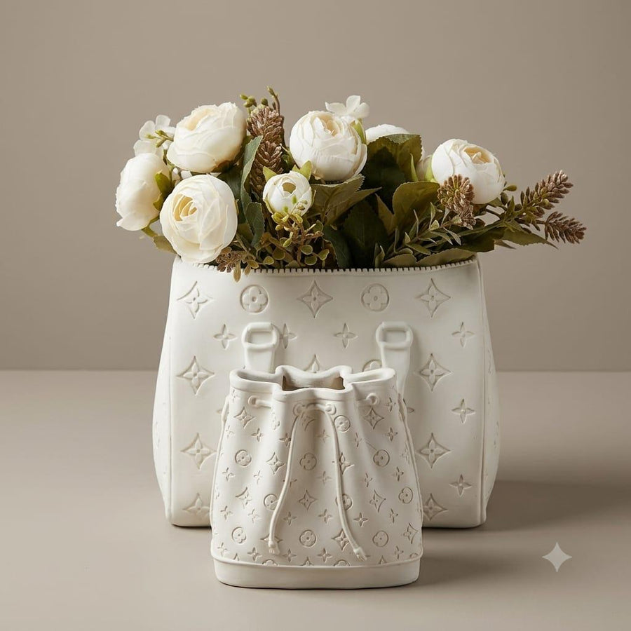 HANDBAG DECOR VASE 2PC SET