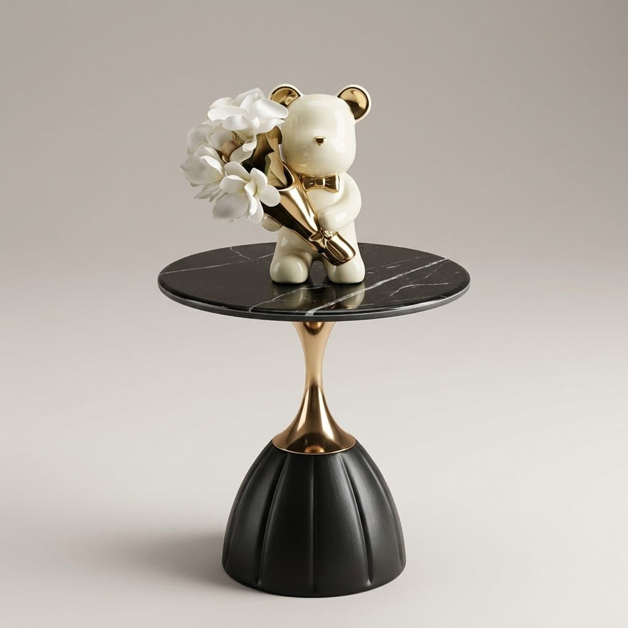 LUXURY GOLDEN AND BLACK TABLE