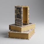 WOODEN STORAGE BOOK SET OF 3 | DECORE BOOKS
