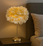 FEATHER SHADE TABLE LAMP