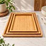 Bamboo Tray Set 3pcs