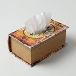 BOOK SHAPE TISSUE BOX WOODEN