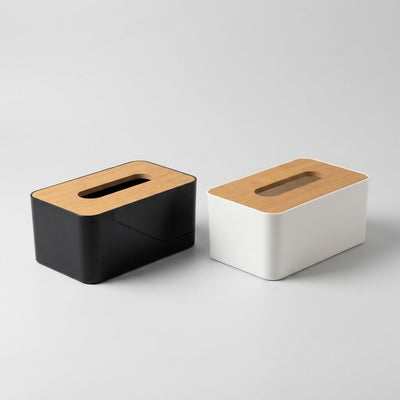 WOODEN TOP TISSUE BOX