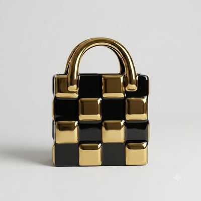 HANDBAG DECOR VASE CERAMIC