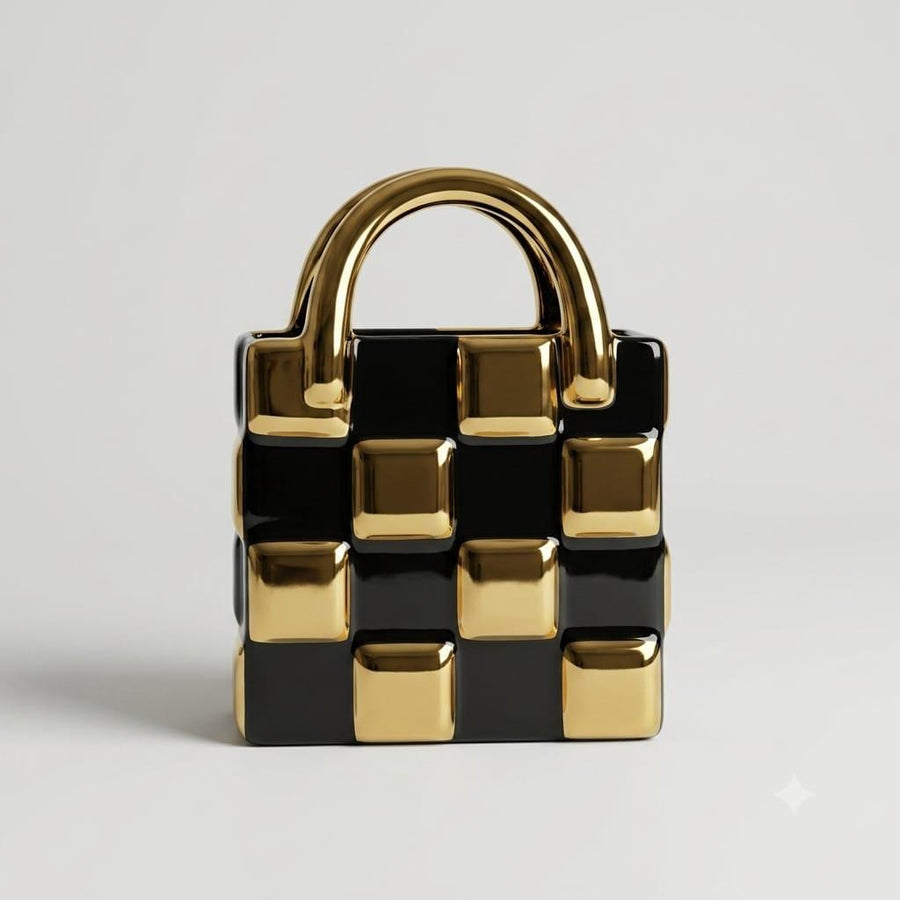 HANDBAG DECOR VASE CERAMIC