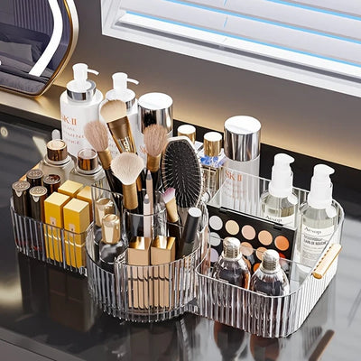 360° Rotating Makeup Brush Holder