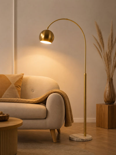 ARC LAMP GOLDEN 5.5FT ADJUSTABLE