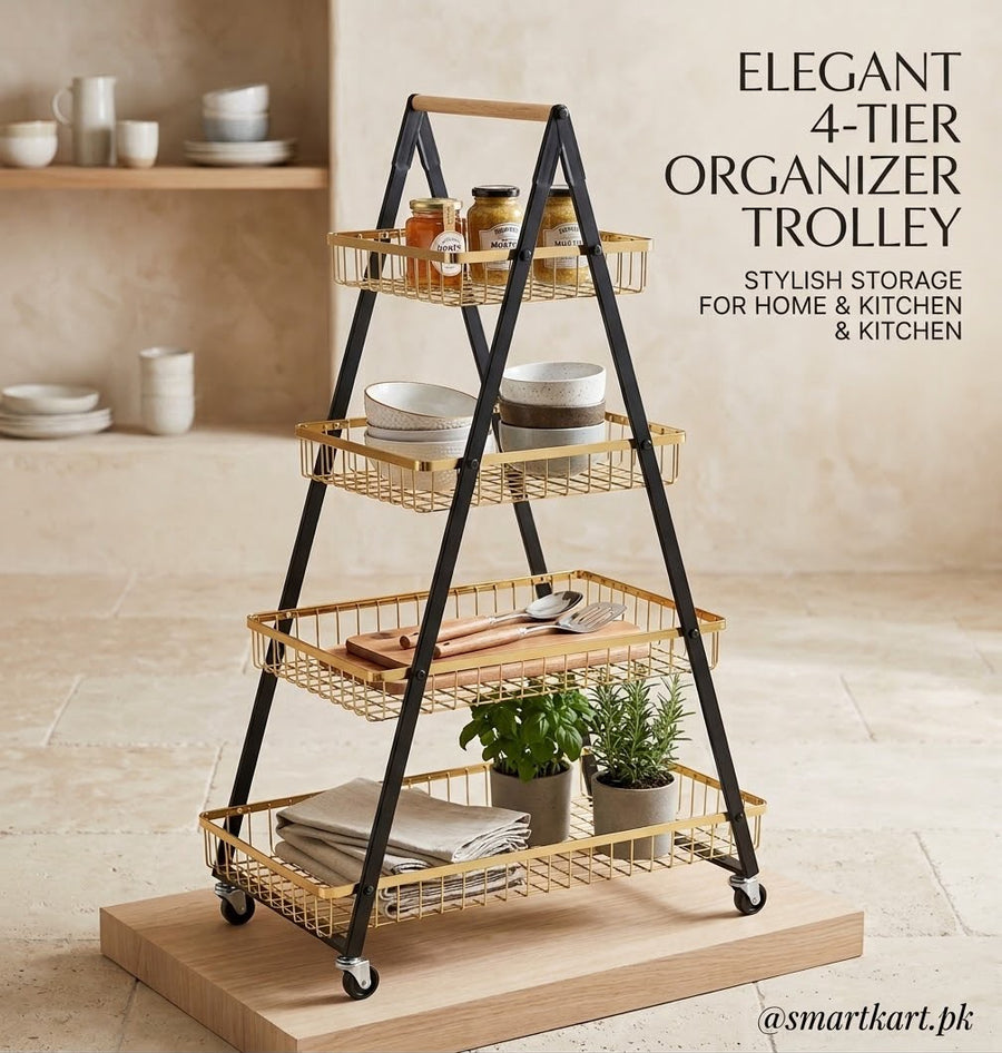 4 TIER STYLISH TROLLEY