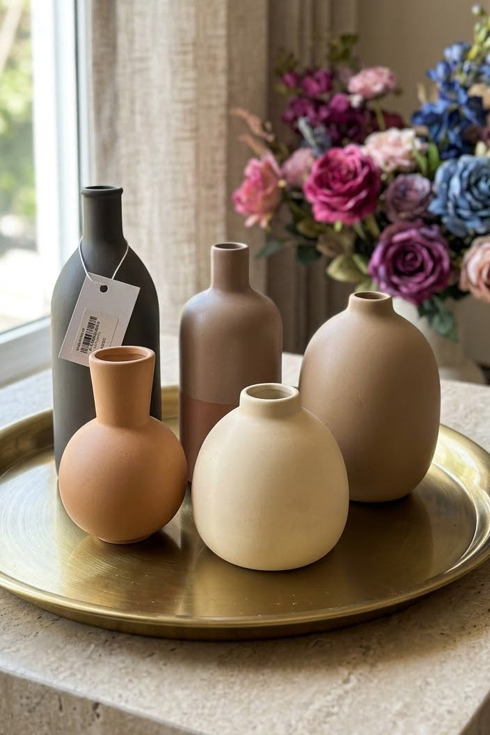 CERAMIC VASE SET OF 5