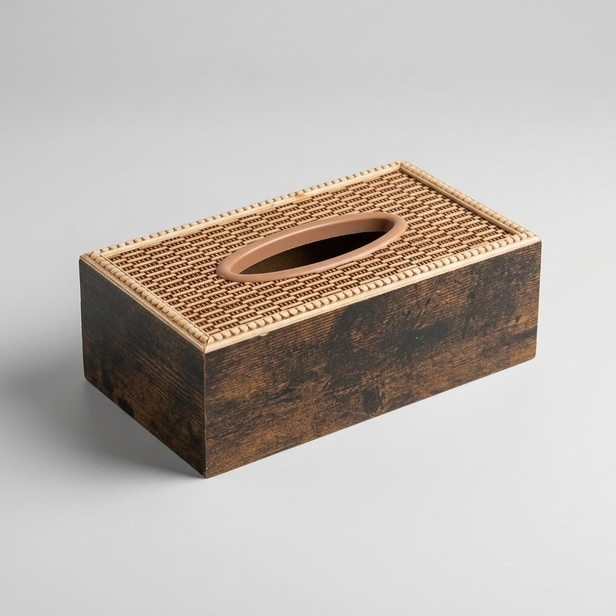 WOODEN STYLE TISSUE BOX