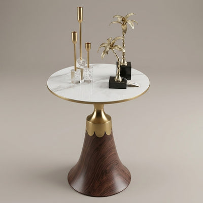 LUXURY DECORE TABLE BROWN WOOD STYLE