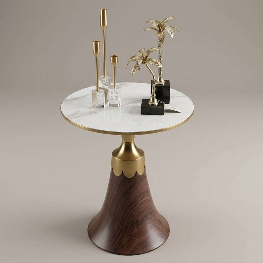 LUXURY DECORE TABLE BROWN WOOD STYLE