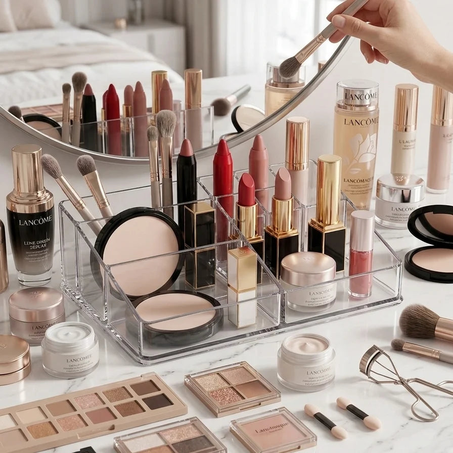 ClearView multiple Slot Makeup Organizer