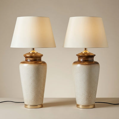 Luxury Ceramic Lamp Pair(1.5fts)