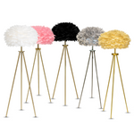 FEATHER SHADE FLOOR LAMP