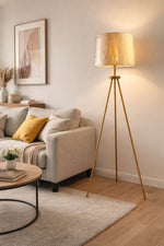 CORNER TRIPOD BLACK / GOLDEN TRIPOD LAMP