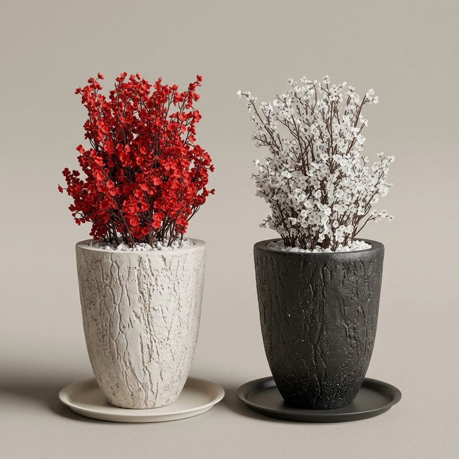 Fiber Vase With Arrangements 2Ft