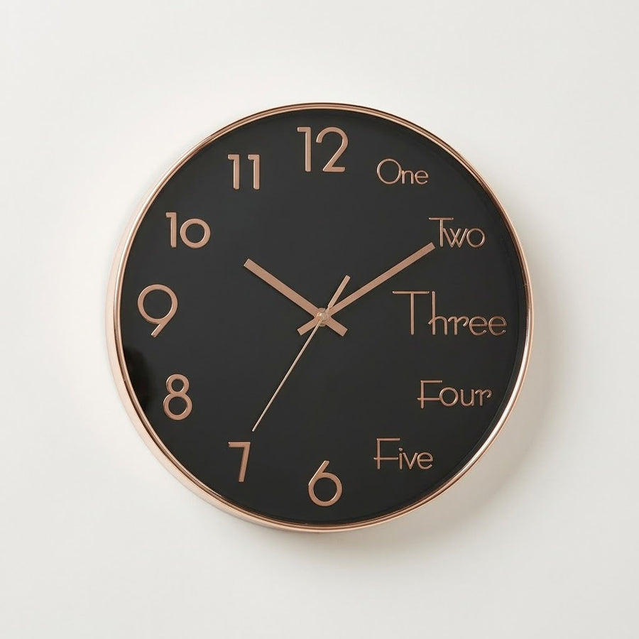 Numbers & Digits Wall Clock