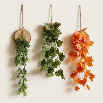 Hanging Wooden & Plant Decor