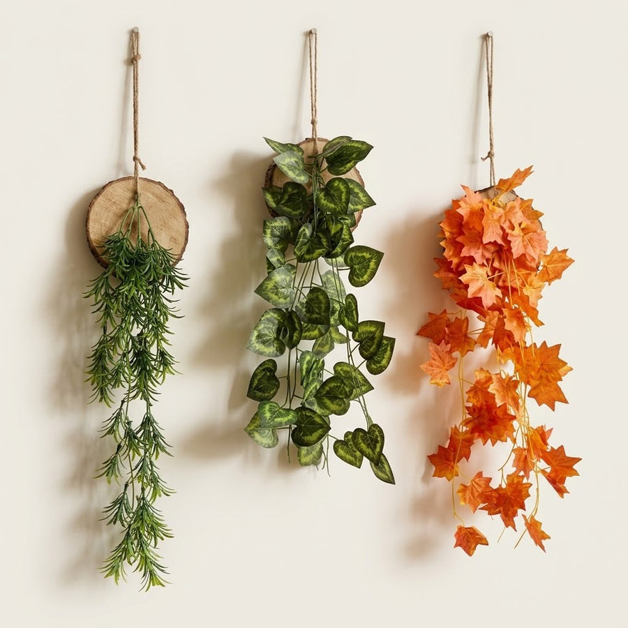 Hanging Wooden & Plant Decor