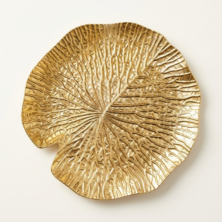 Gold Lotus Leaf Decorative Dish