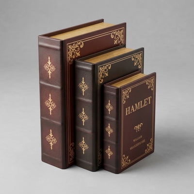 Wooden Storage Book Set Of 3