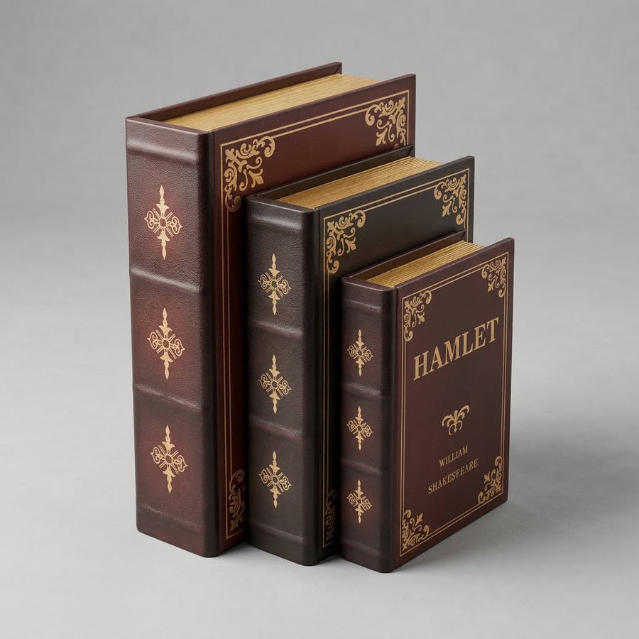 Wooden Storage Book Set Of 3