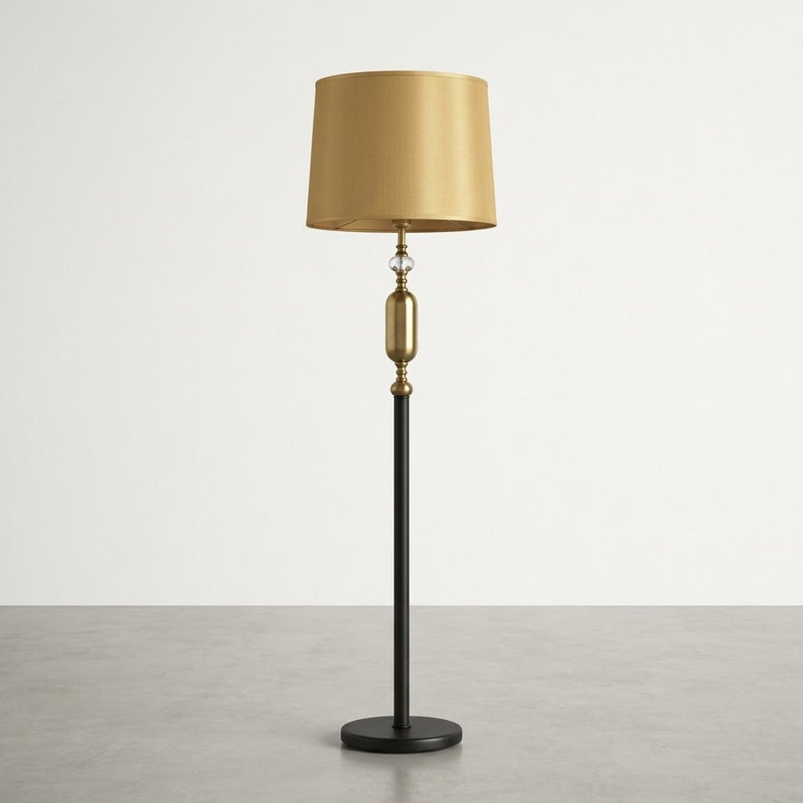 Gold & Black Floor Lamp