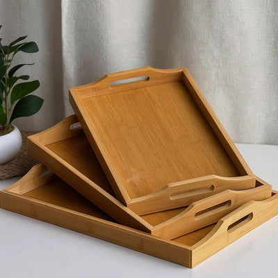 Wooden Trays 3pcs