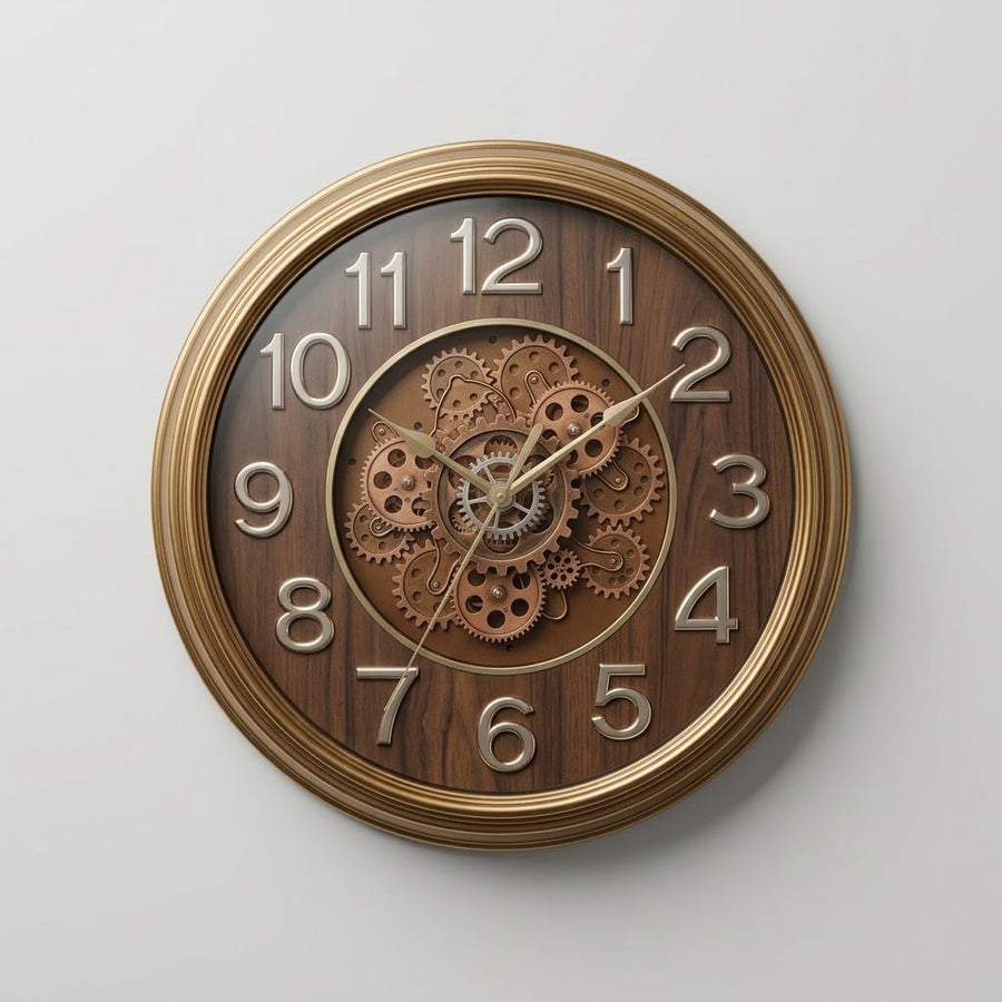 Luxury Vintage Gears Wall Clock