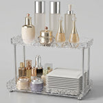 2-Layer Textured Acrylic Vanity 0rganizer