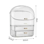 Transparent desk makeup organizer