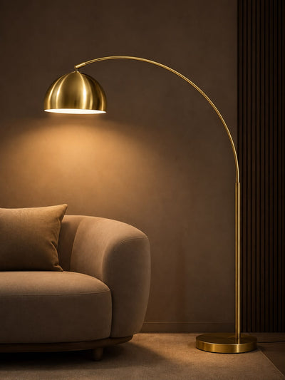 ARC LAMP GOLDEN 5.5FT ADJUSTABLE