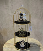 VANITY 3 TIER CAGE MIRROR MARBLE STYLE BASE