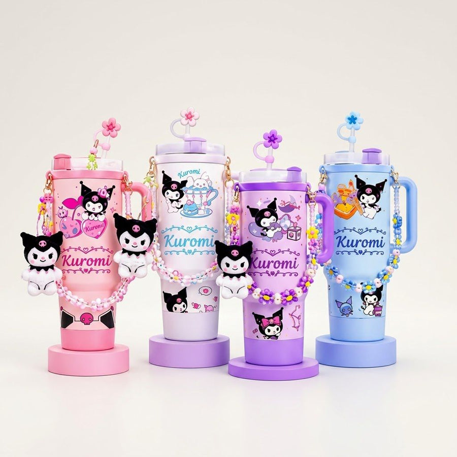 KUROMI TUMBLER 40 OZ WITH ACCESSORIES