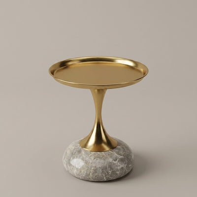LUXURY LIGHT GREY GOLDEN TABLE