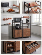 KITCHEN OVEN RACK WITH DRAWERS AND CABNET