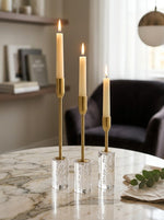 CRYSTAL CANDLE 3 PCS SET