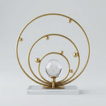 CRYSTAL AND METAL DECOR PIECE