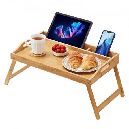 BAMBOO BED TABLE TRAY