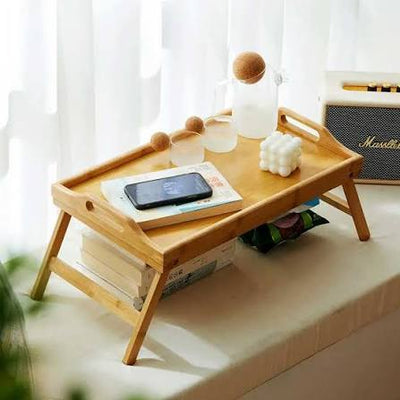 BAMBOO BED TABLE TRAY