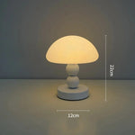 Mushroom Dome LED Table Lamp ceramic base (USB Powered)