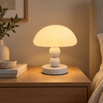 Mushroom Dome LED Table Lamp ceramic base (USB Powered)